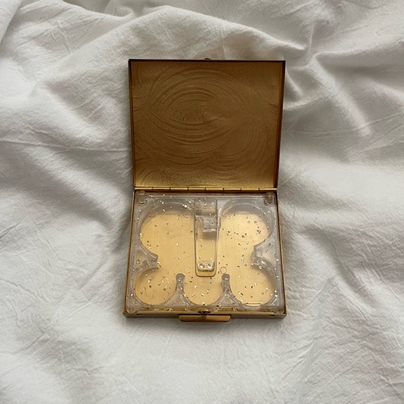 vintage brass gem & pearl money clip - Picture 2 of 5